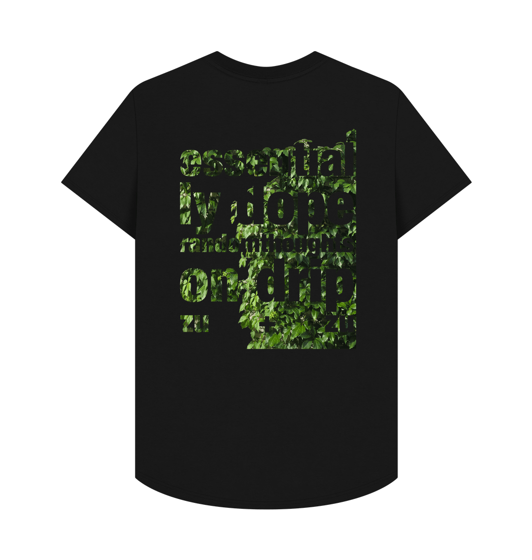 Black Printed T-shirt Back