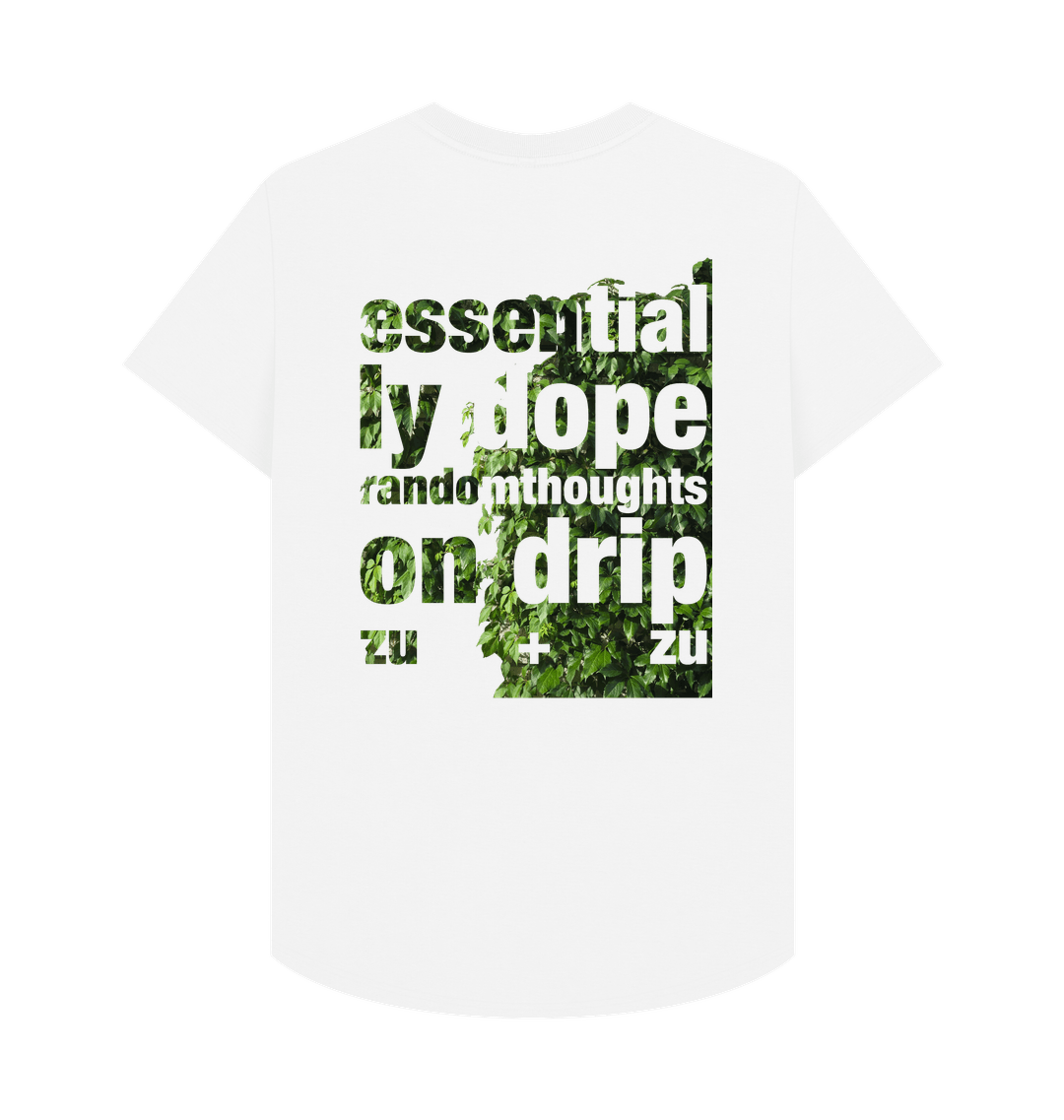 White Printed T-shirt Back