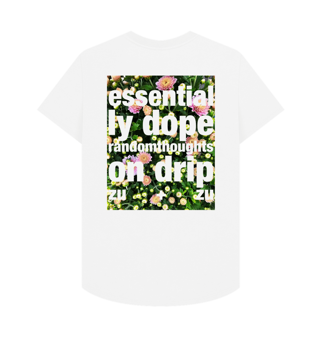White Printed T-shirt Back