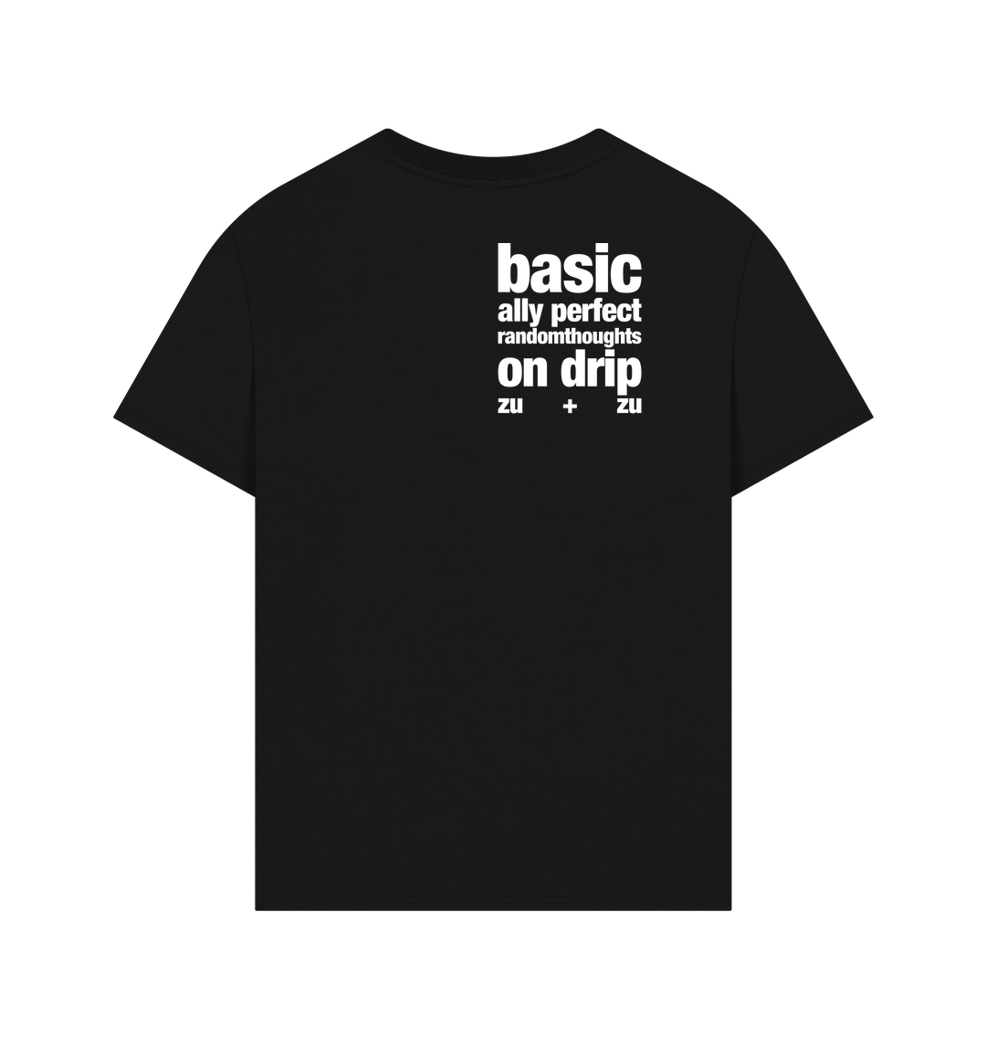 Black Printed T-shirt Back