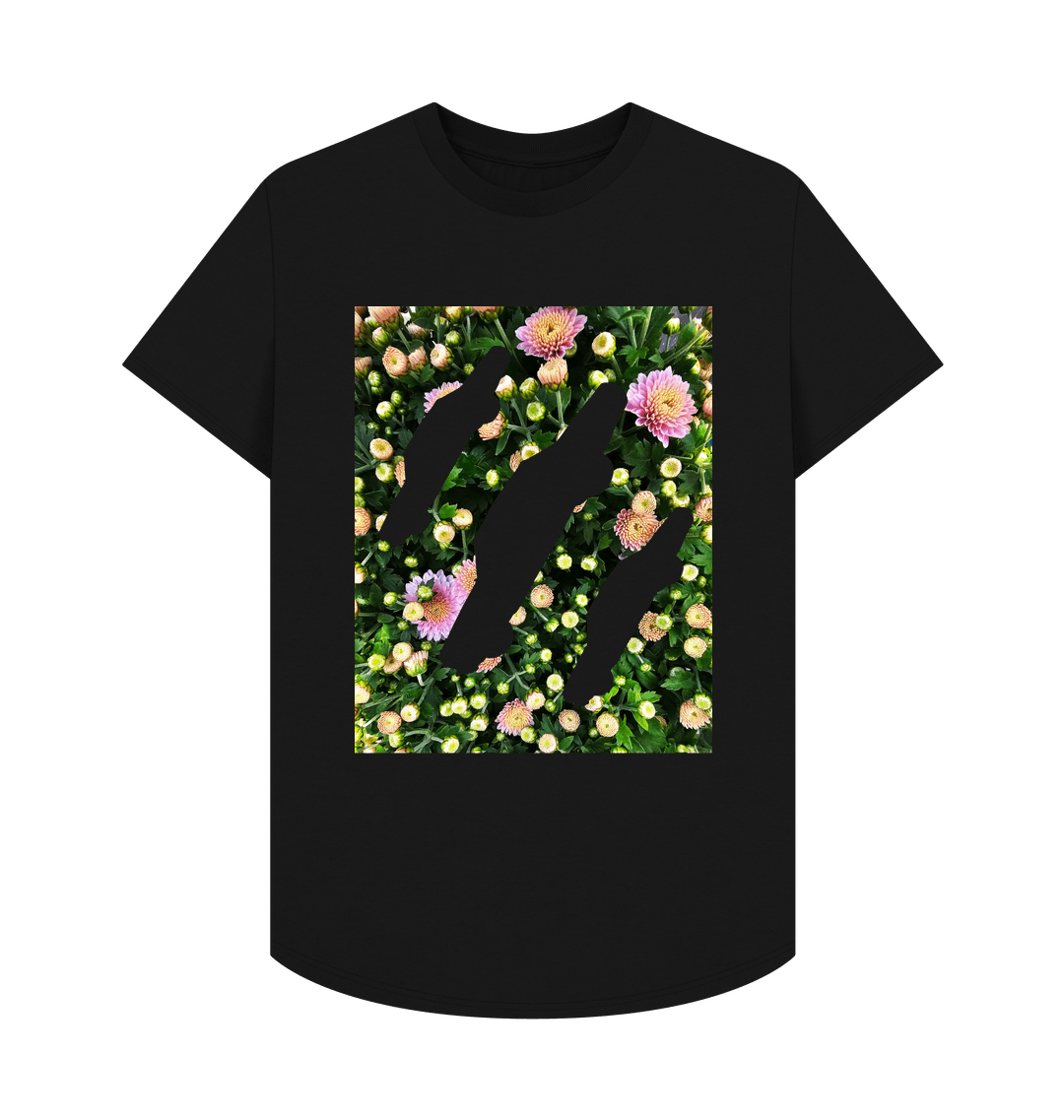 Black Printed T-shirt Front