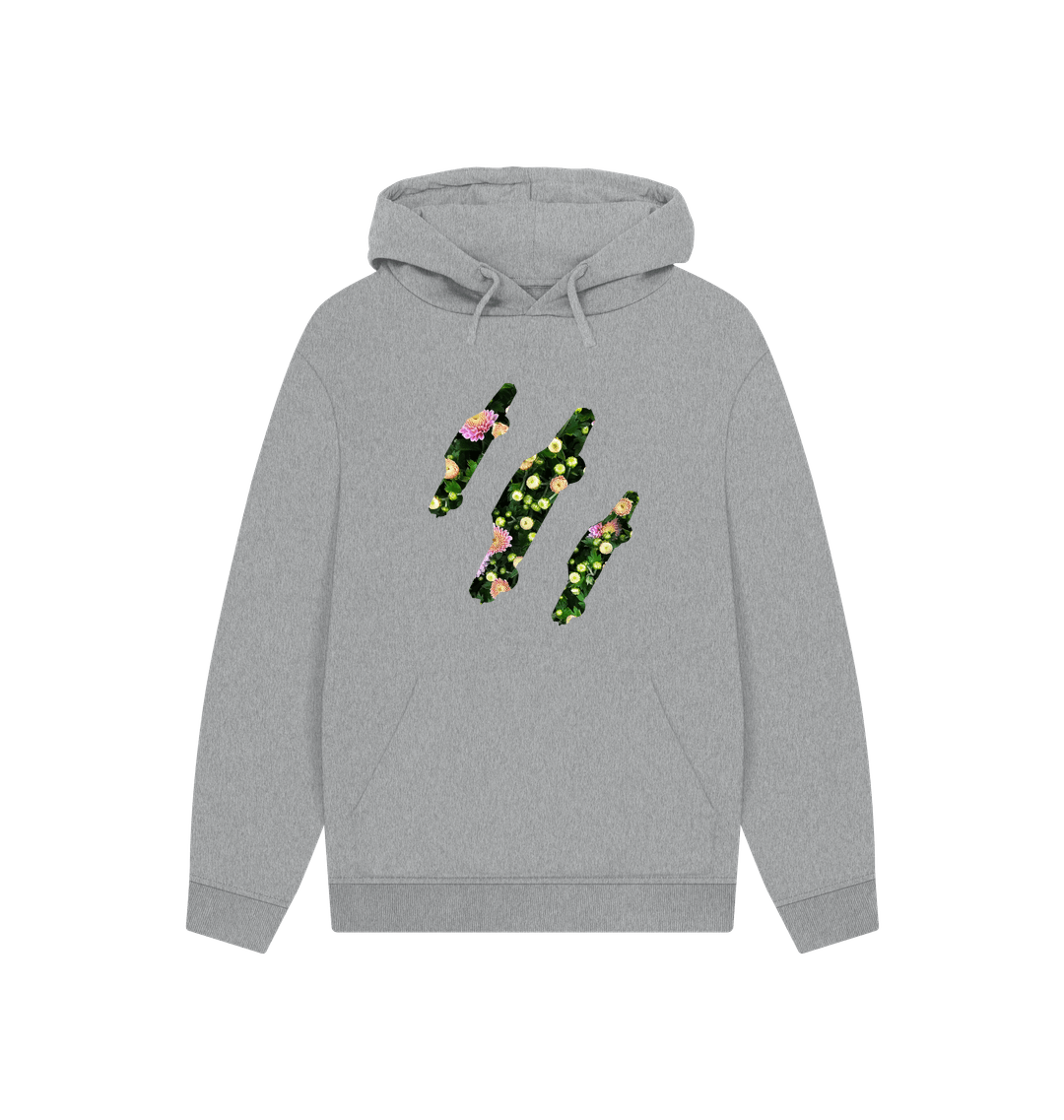 Athletic Grey Printed Hoody Front