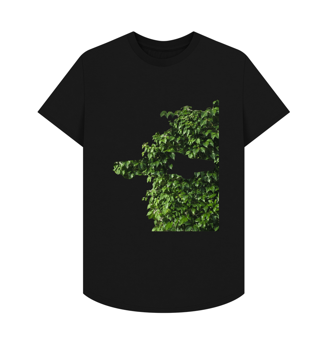 Black Printed T-shirt Front