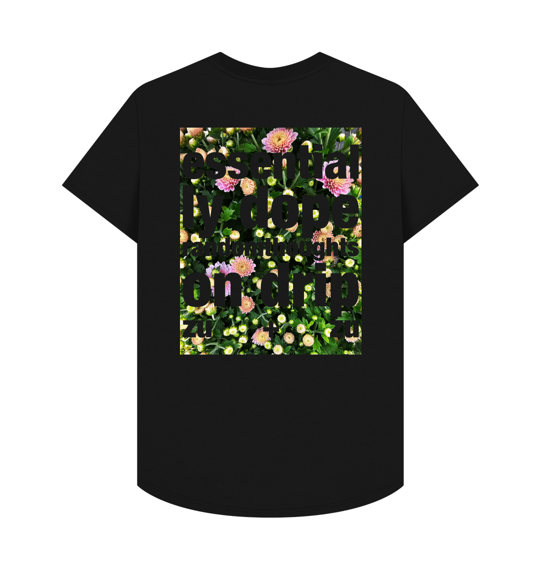 Black Printed T-shirt Back