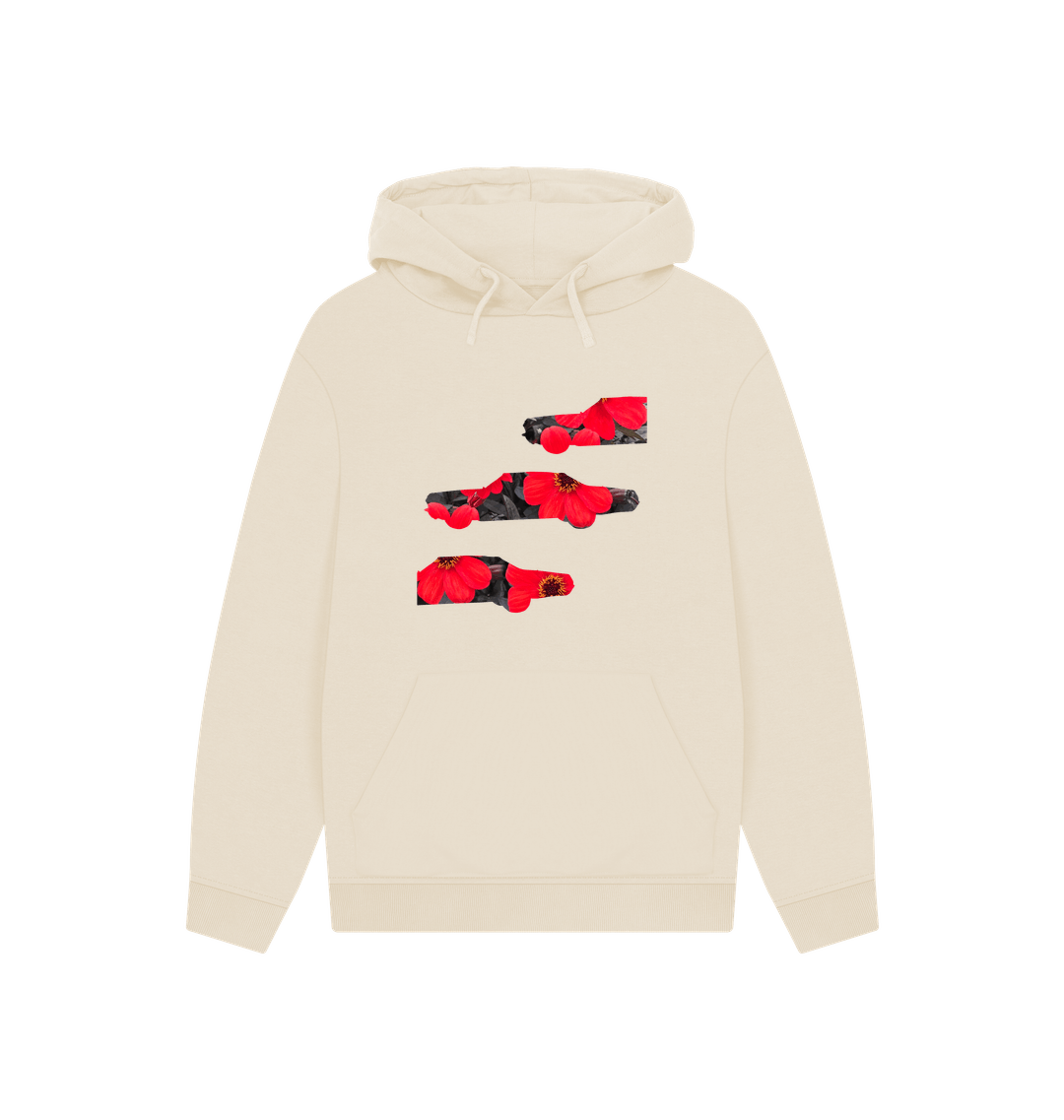 Oat Printed Hoody Front