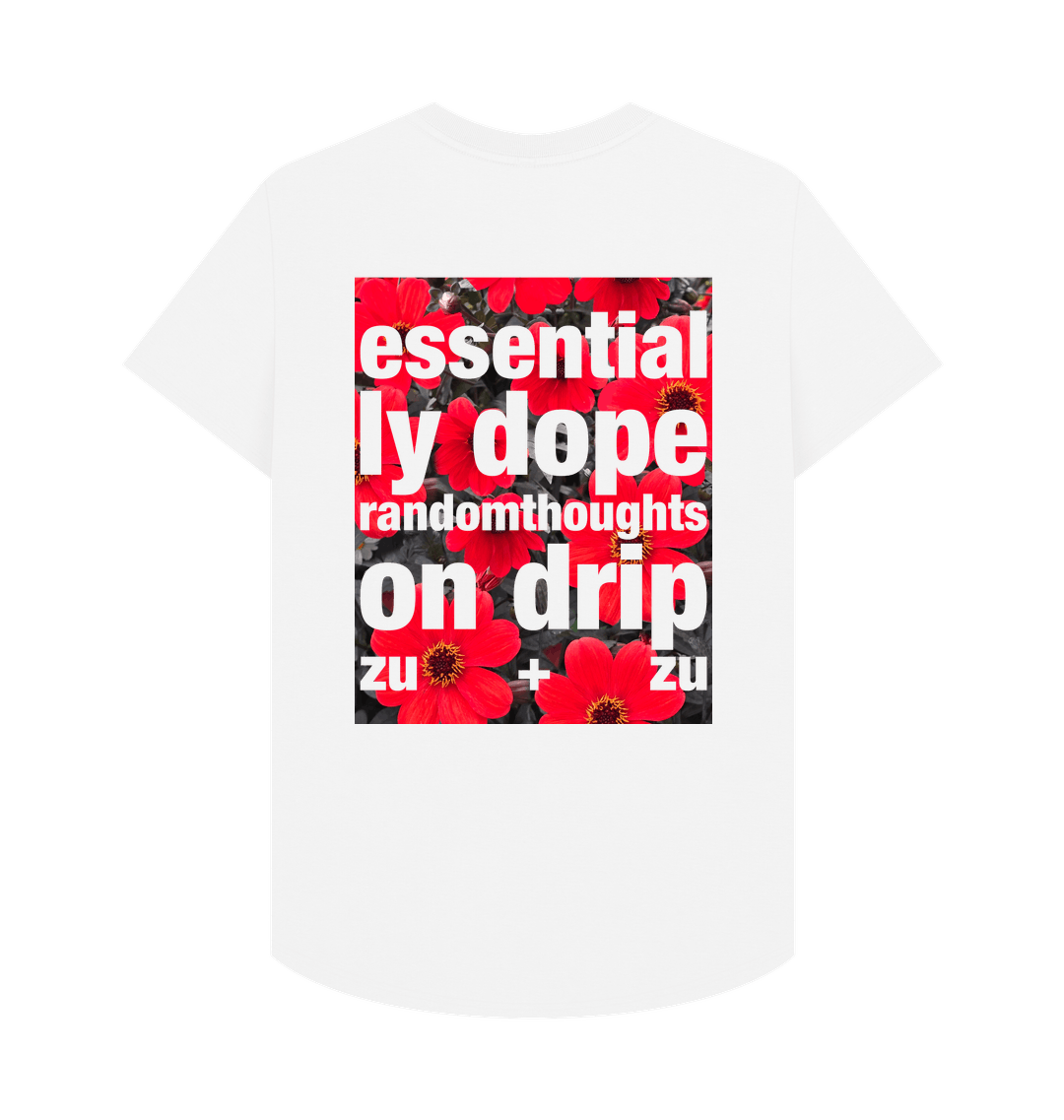 White Printed T-shirt Back