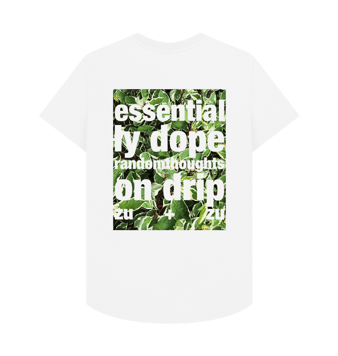 White Printed T-shirt Back