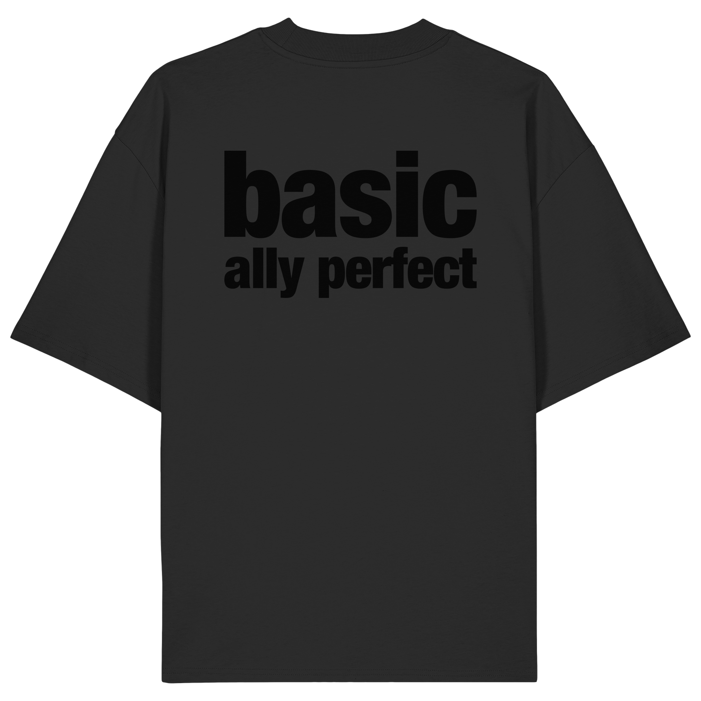 Basically Perfect | Black Organic Oversized Tee